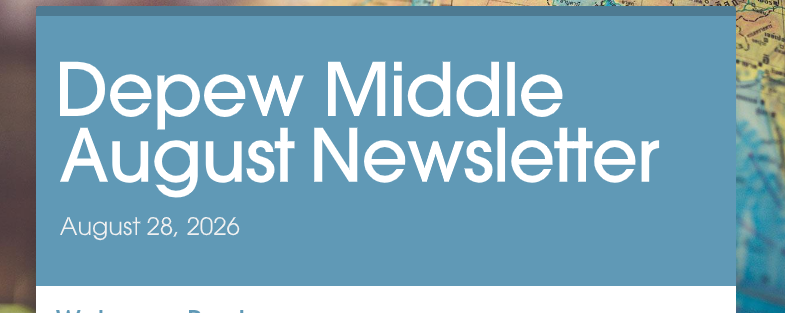 Depew Middle August Newsletter