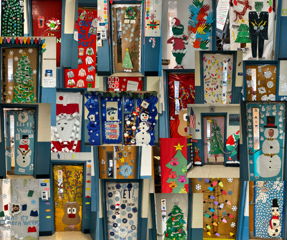 Decorated doors at LMS