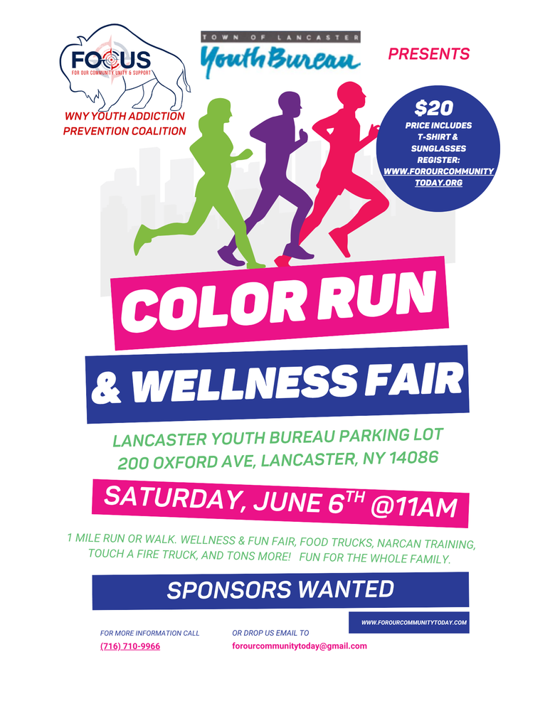 Color Run and Wellness Fair flyer
