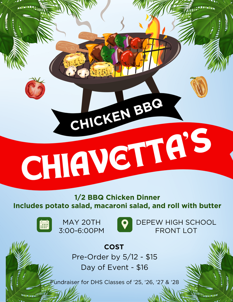 Chiavetta's BBQ Chicken Dinner Flyer