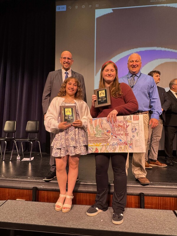 Students participate in Freedom in America Contest Ceremony.