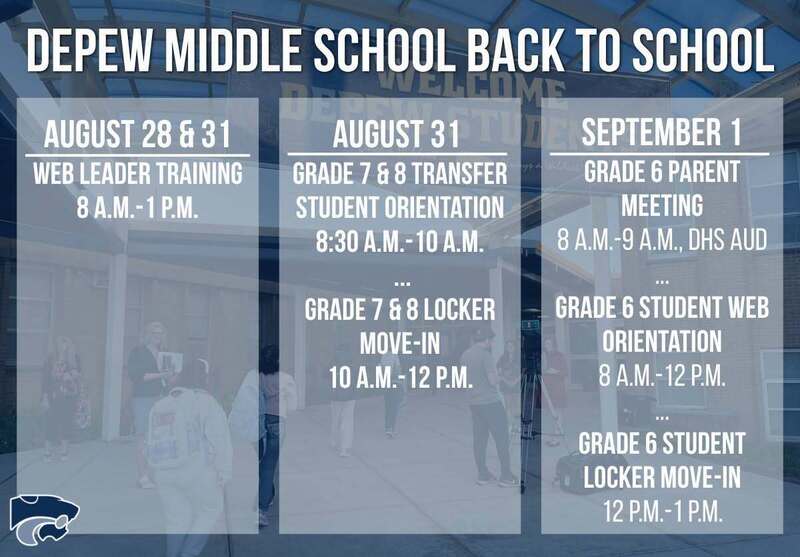 Depew Middle School Back to School