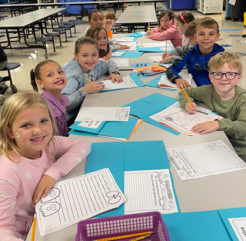 Students write for Creative Writing Club.