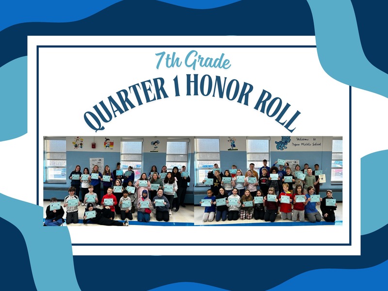 Honor roll recipients pose for a photo