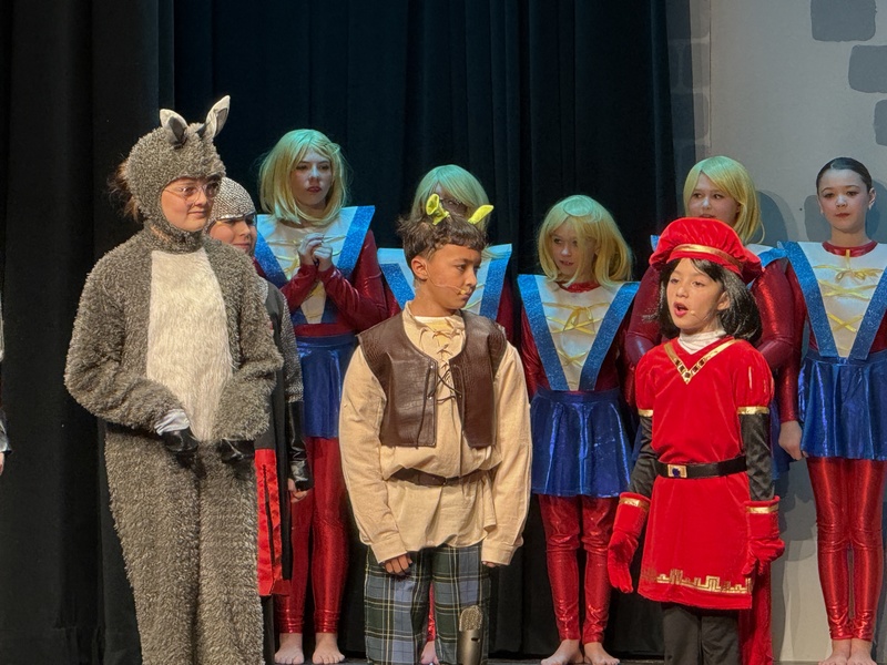 Students perform Shrek Kids