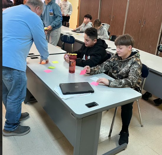 Students participate in WEB Wednesday activities.