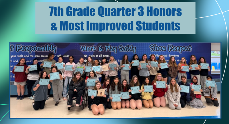 7th grade honor roll recipients