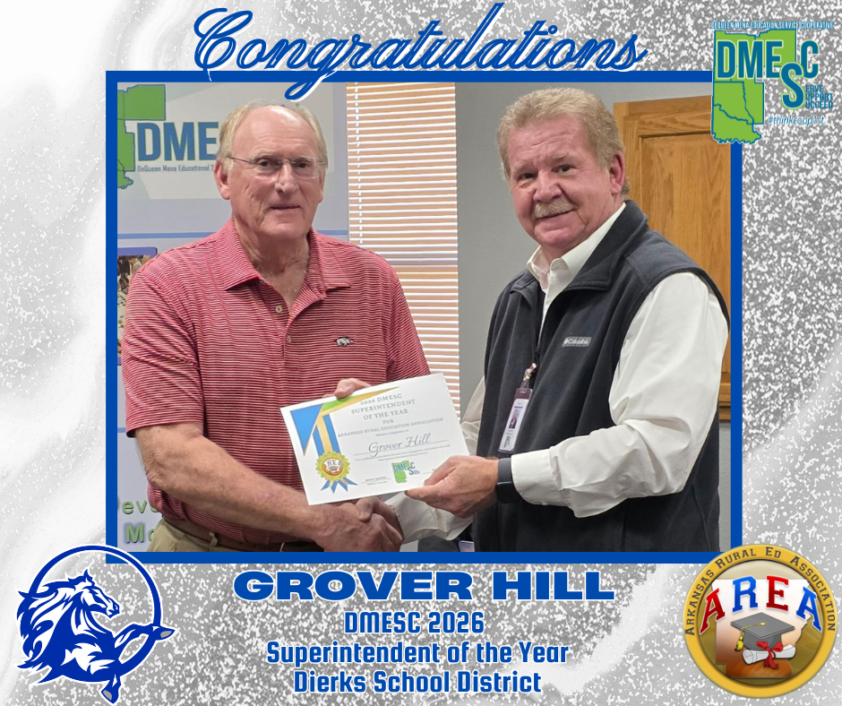 Grover Hill, DMESC Superintendent of the Year 2026