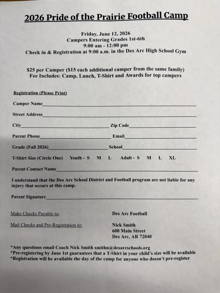 2026 Pride of the Prairie registration form