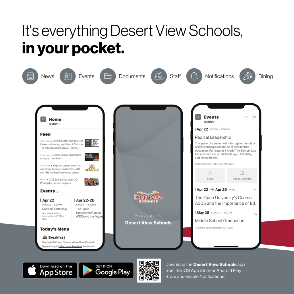 New App for DVS. Contact school office for more information.