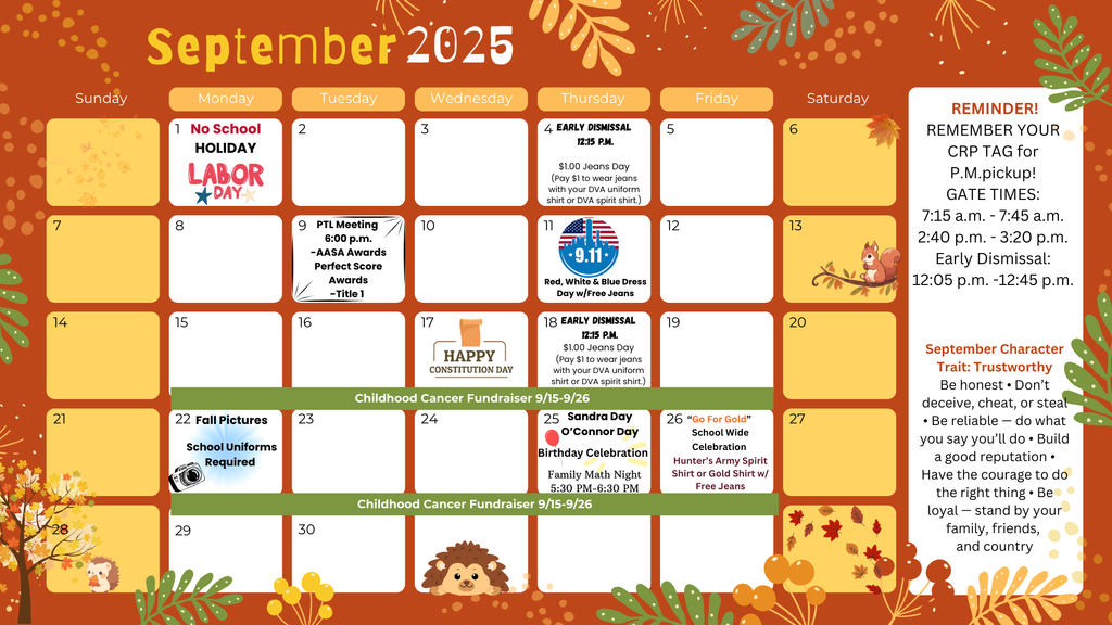 September Calendar