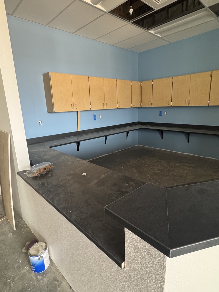 Front office desk area