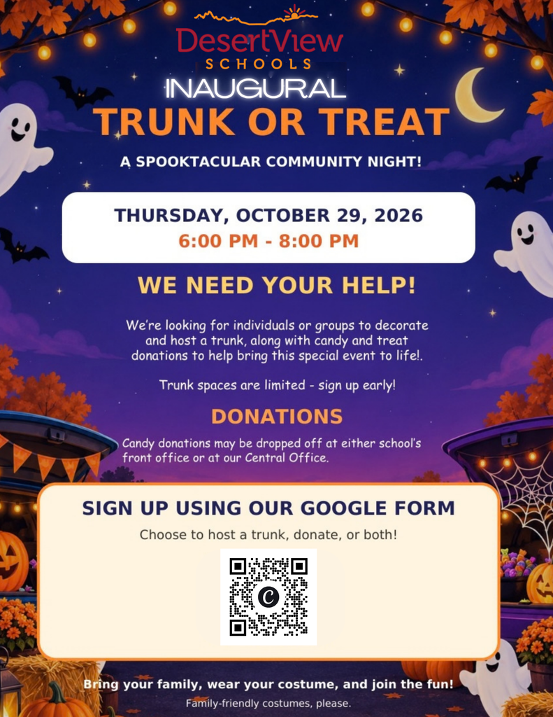 DVS Trunk or Treat - Thursday, October 29th