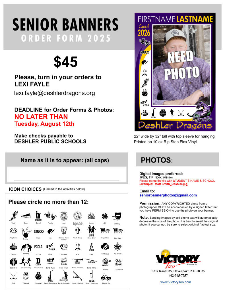 senior banners