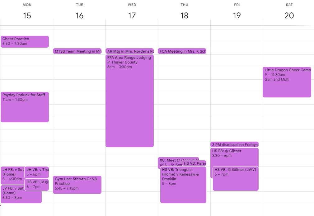 calendar