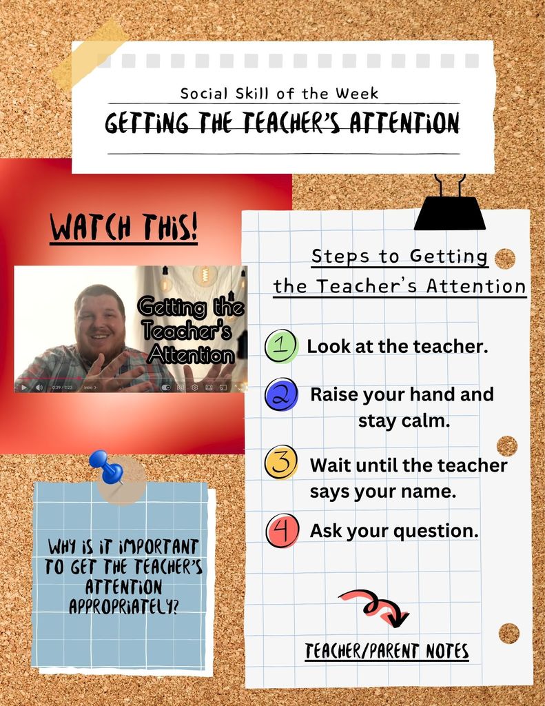 getting the teacher's attention pic