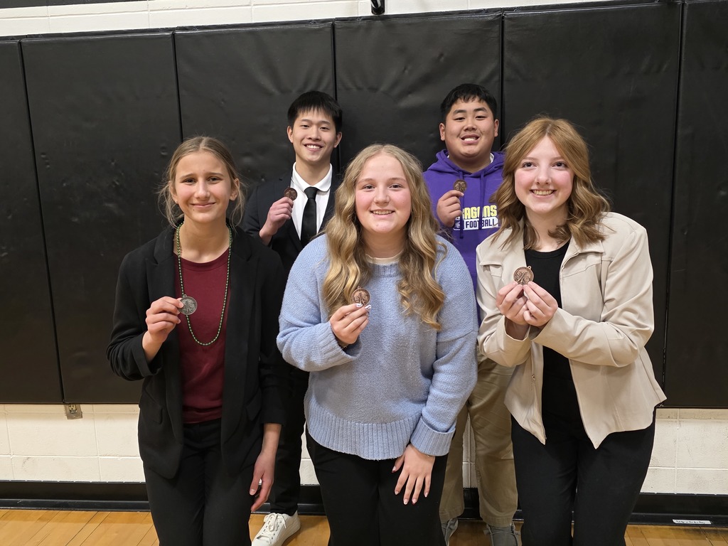 2026 District Speech medalists