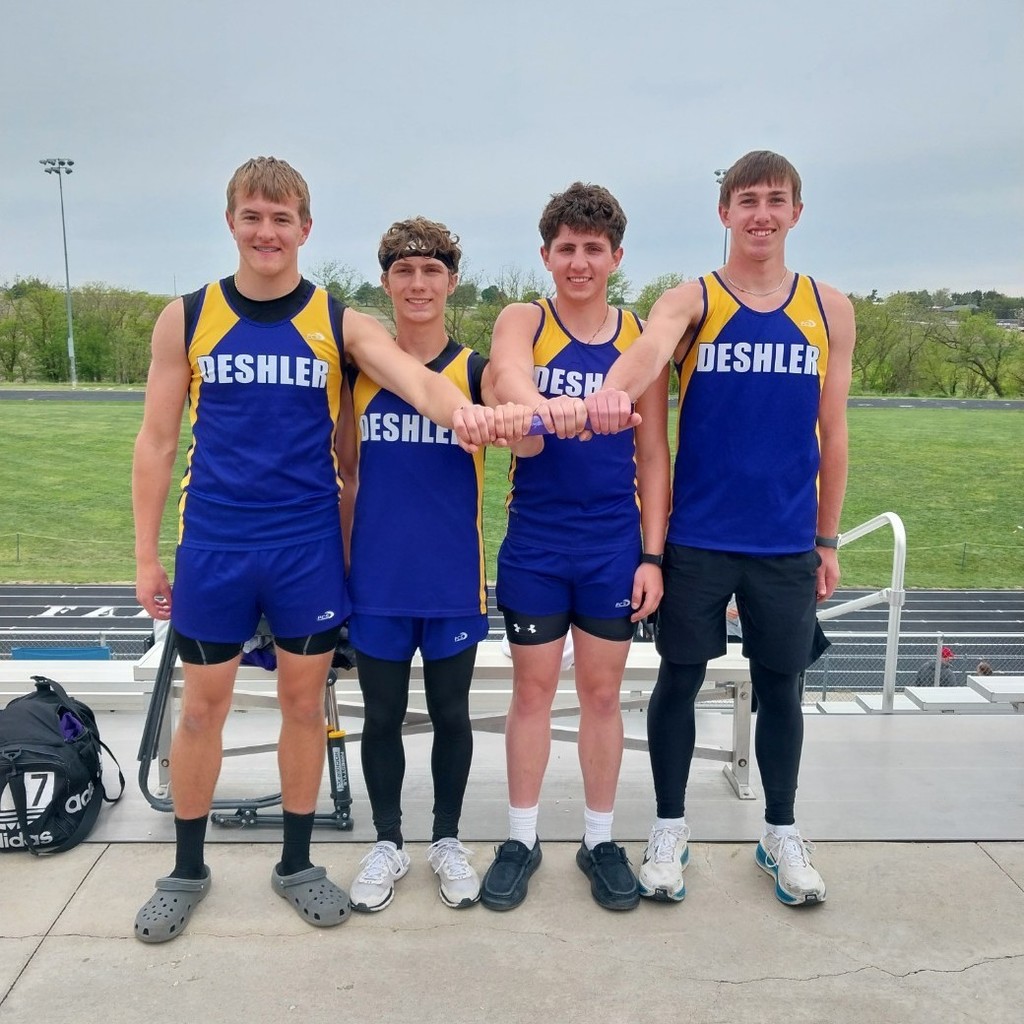 Team that set a new 4x1 record of 45.24