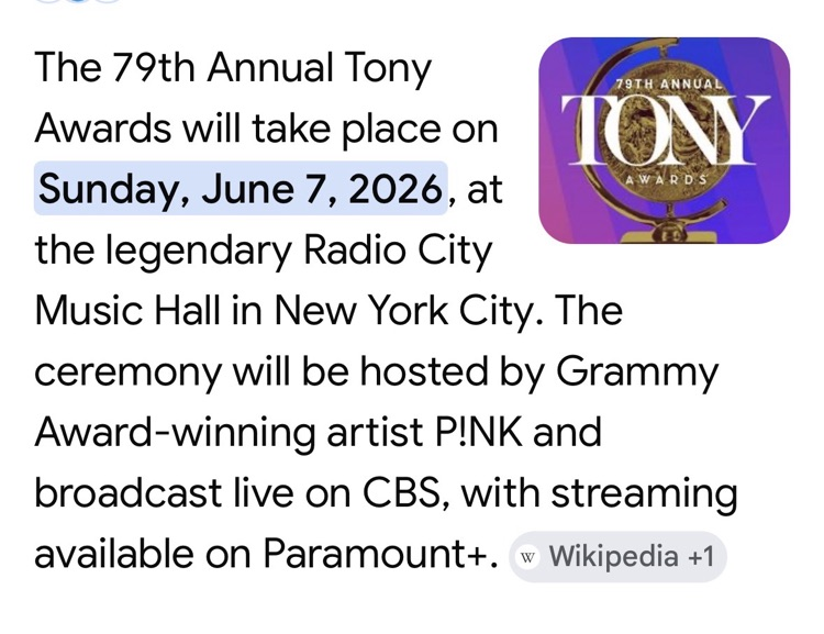 Tony award