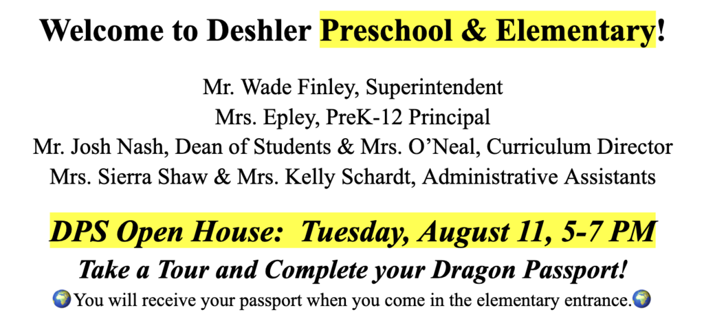 prek-5 open house