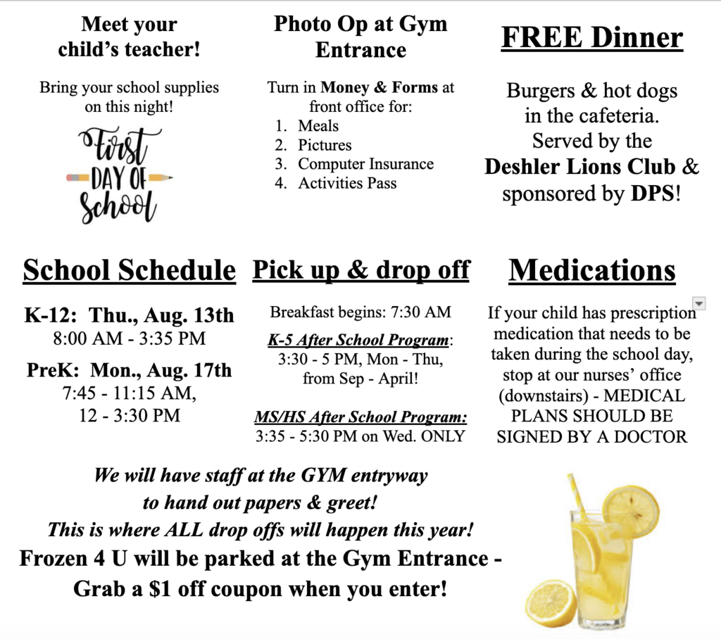 elementary open house