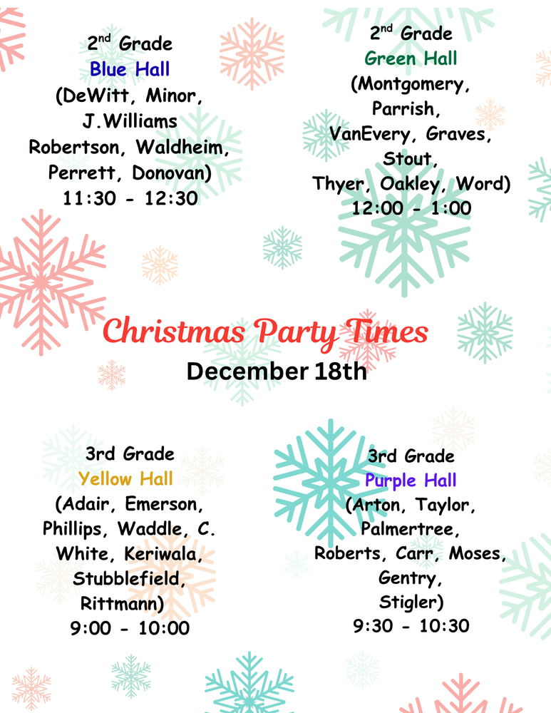 Christmas Party Times