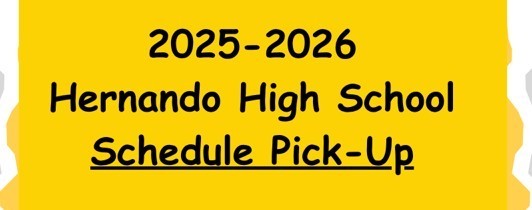 HHS Class Schedule Pick-up dtaes 2025
