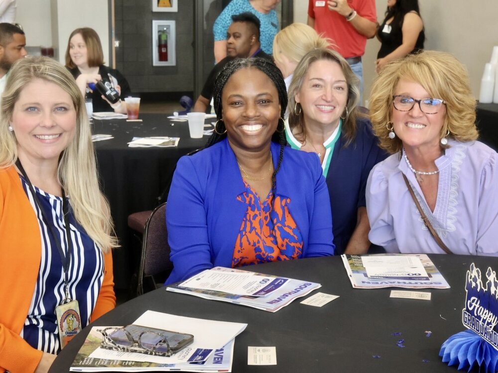 Teachers smiling