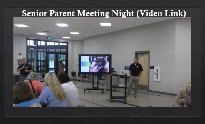 Senior Parent Night Meeting - Video Link