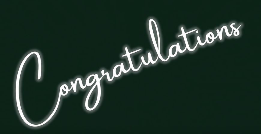 Congratulations