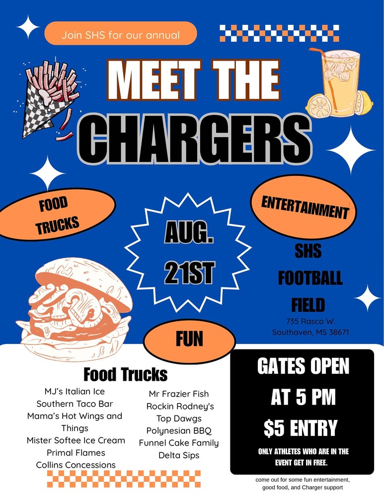 Meet the Chargers Event Flyer