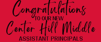 Congrats to our new CHMS  Asst. principals, Mrs. Melanie Cole and Mr. Kevin Collins