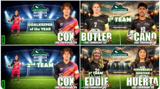 Soccer players who received  Region 1-6A All District Awards