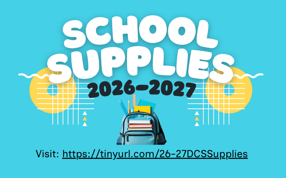 DCS School Supply Lists for 2026-2027 Are Available!