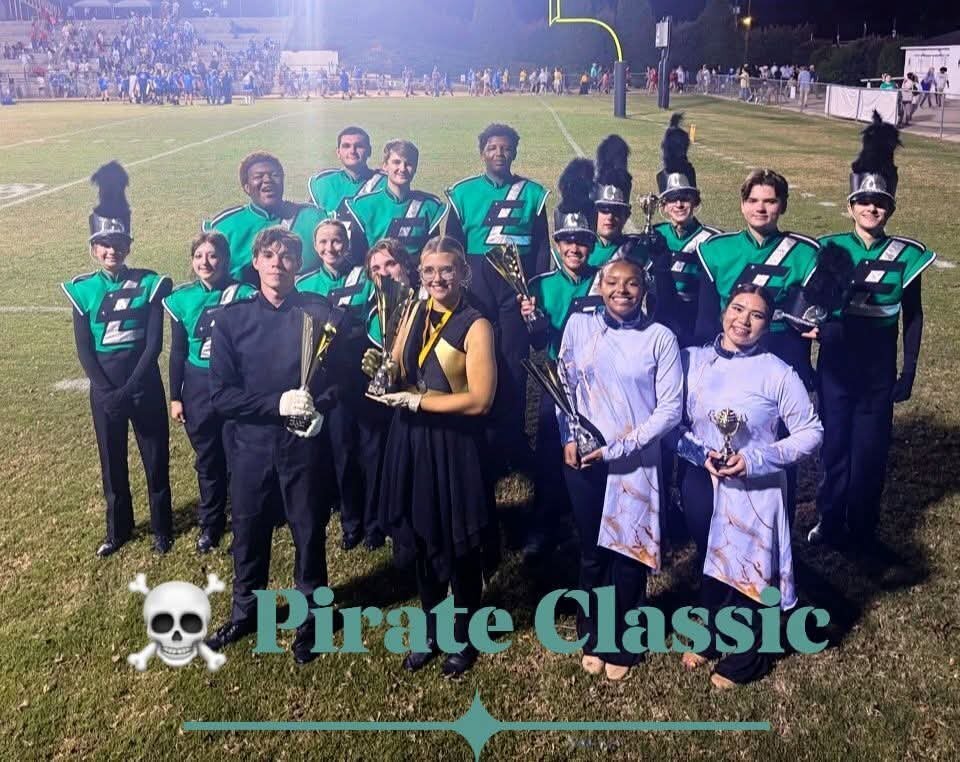 LCHS Band members pictured at the Pirate Classic