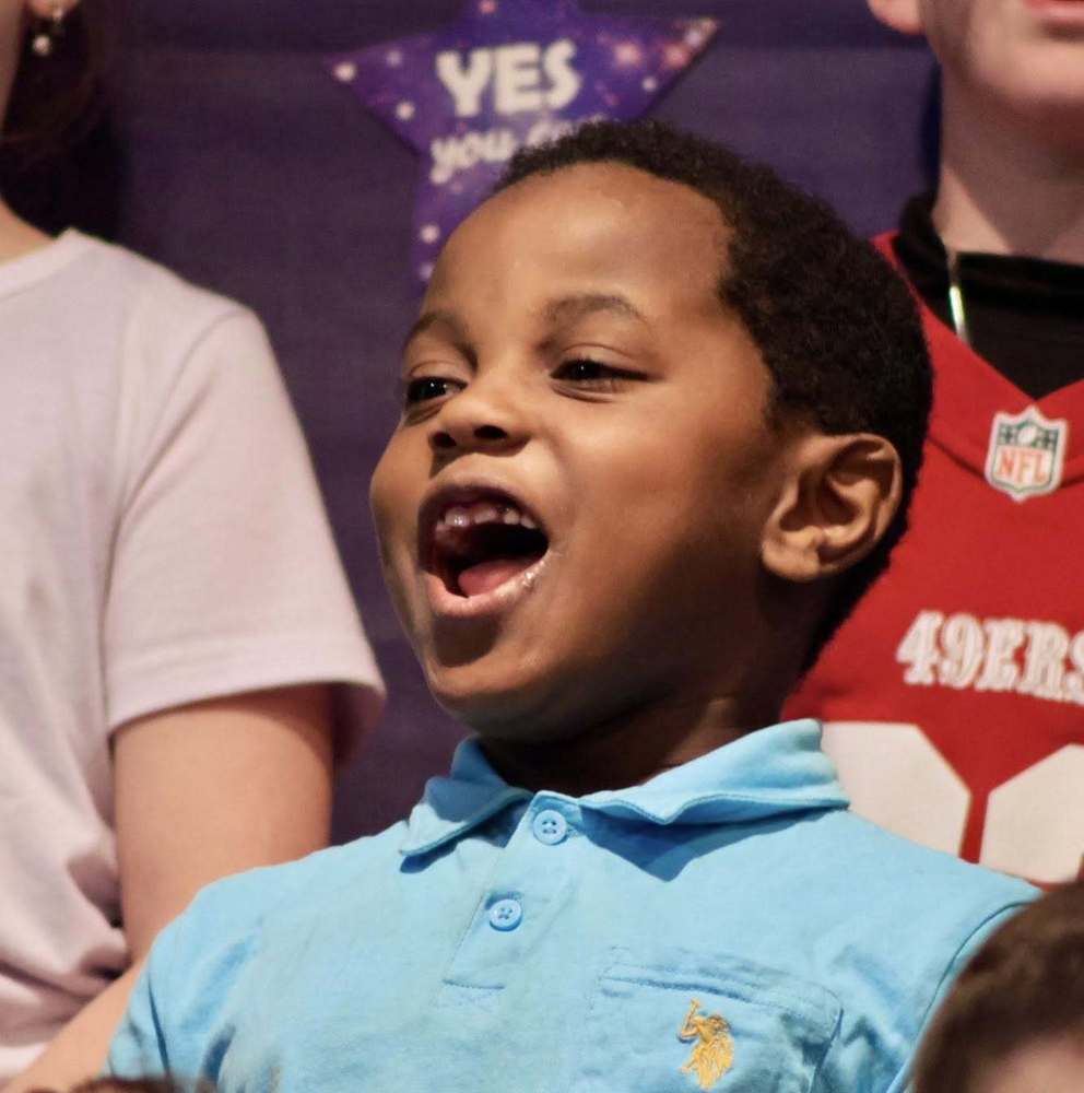Student singing