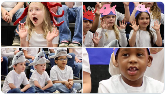 HES students in assembly