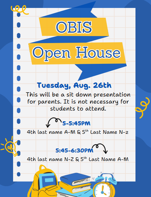 OBIS Open House Flyer