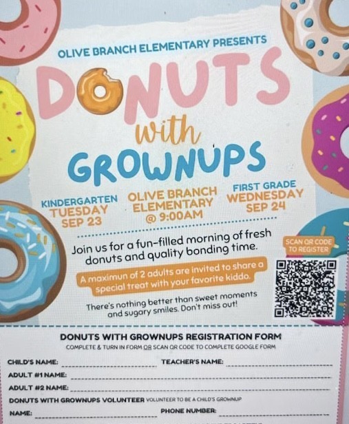 Donuts with  Grownups