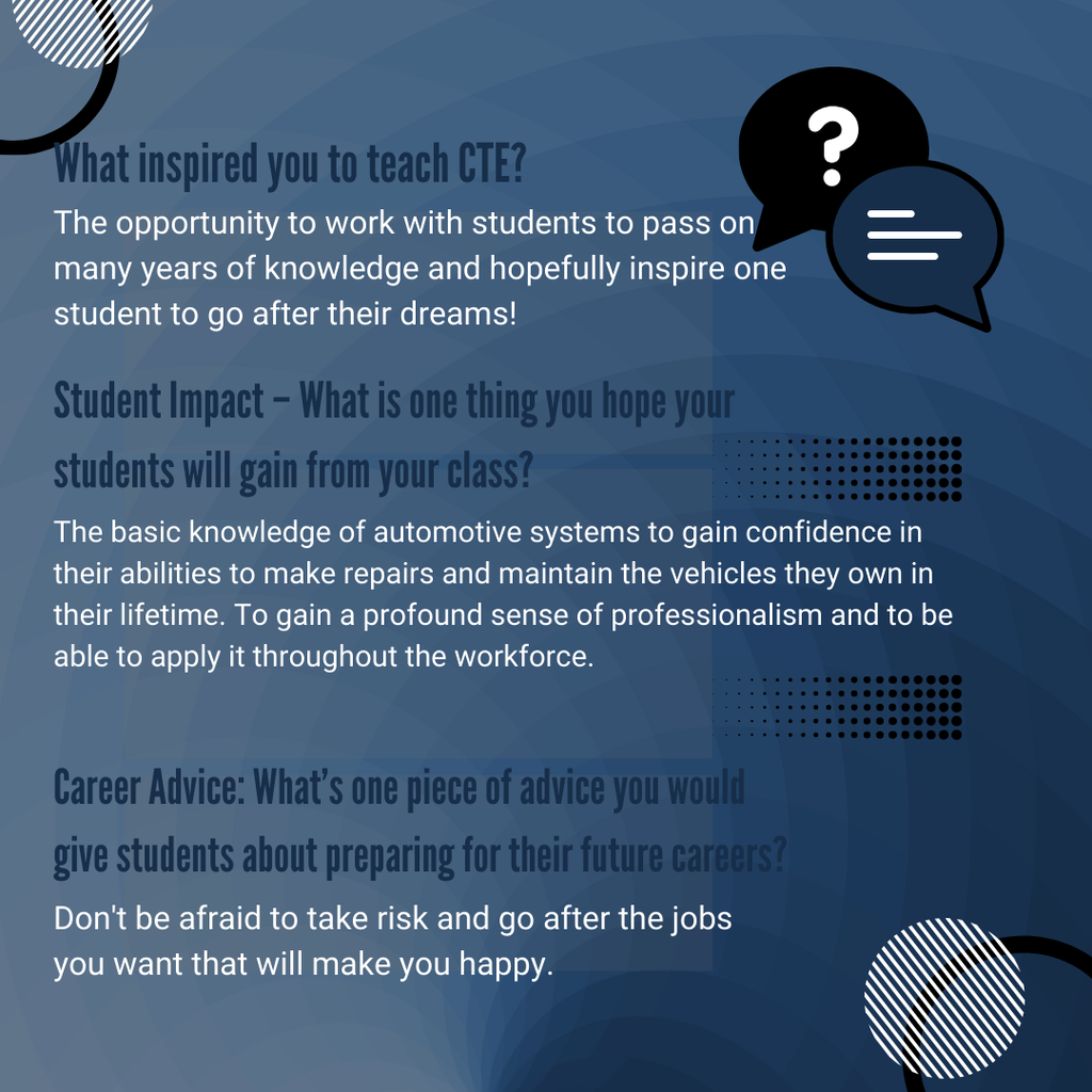 Automotive teacher spotlight