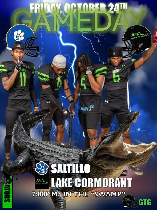 Friday, October 24th. Game Day. Saltillo vs LC. 7:00 PM in the Swamp