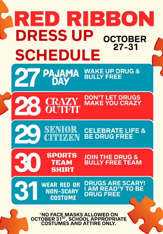 Red Ribbon Dress Up Days