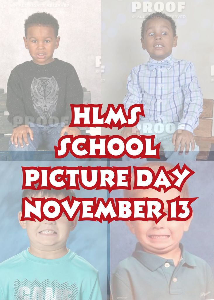 School Picture Day November 13