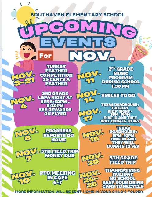 November Upcoming Events