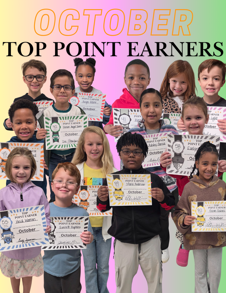 October Top Point Earners