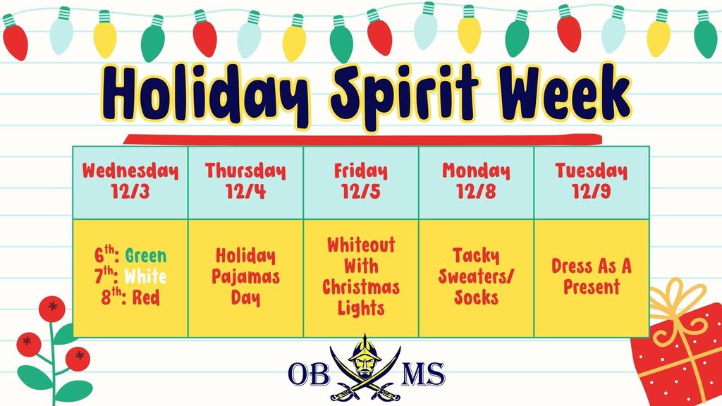 Holiday Spirit Week 