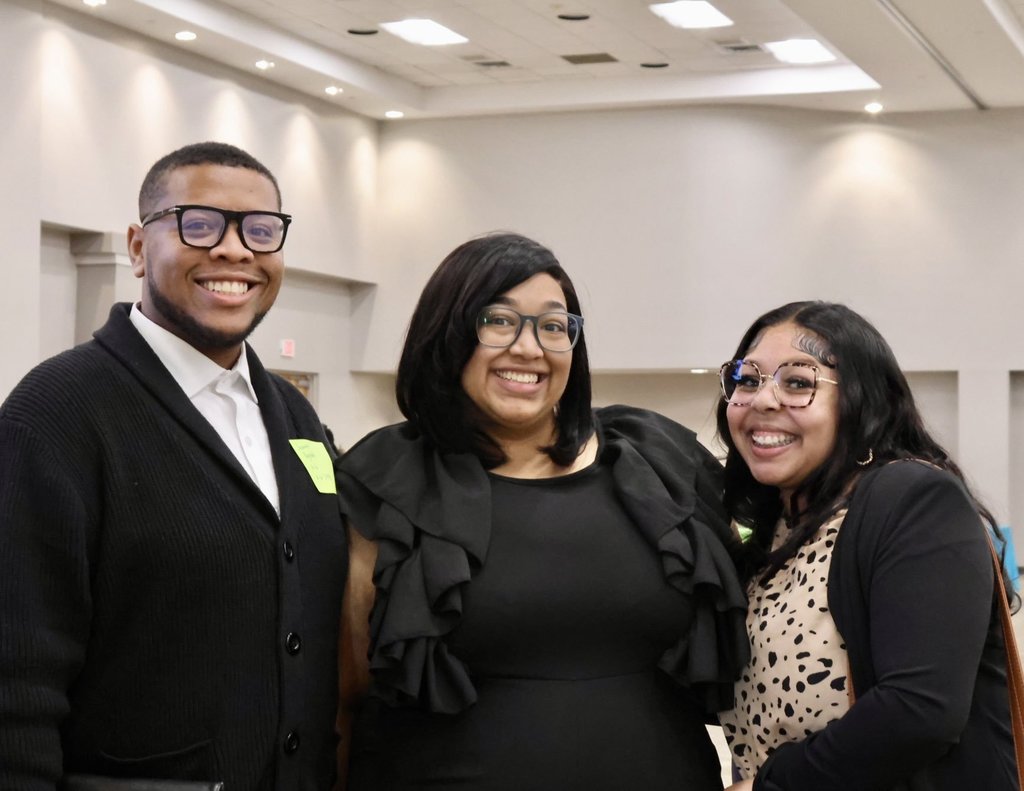 Prospective teachers smiling