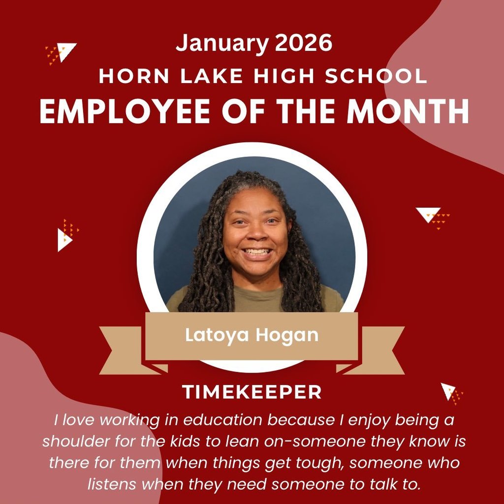 January 26 Employee of the Month Mrs. Latoya Hogan, Timekeeper
