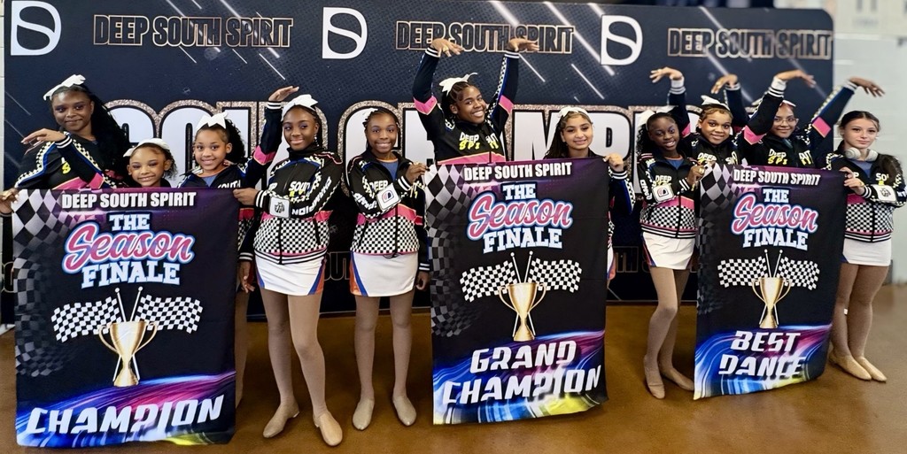 Dancers with banners