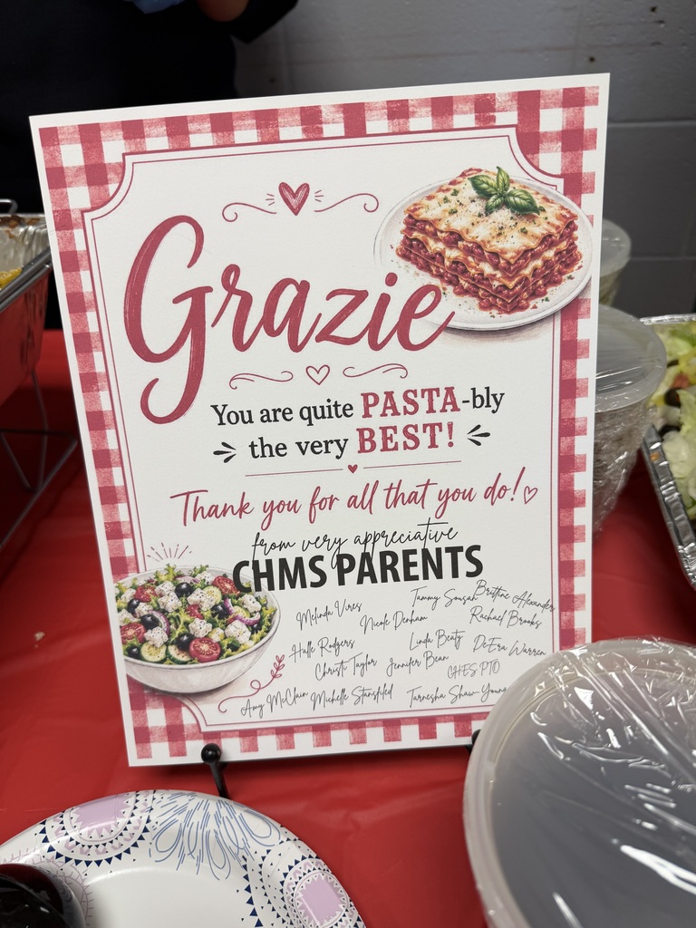 Sign Grazie you are quite pasta-bly the very best. Thank you for all that you do with signatures of the parents who helped organize the lunch. 